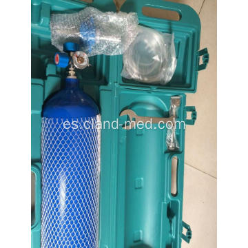 Conjunto portátil de cilindro médico de oxígeno 4L para hospital